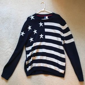 Men’s American Flag Knit Sweater